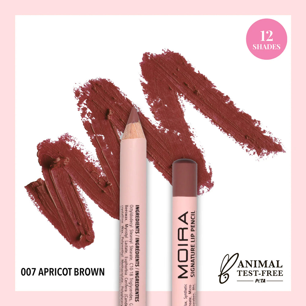 Moira Cosmetics Signature Lip Pencil, Apricot Brown (007)